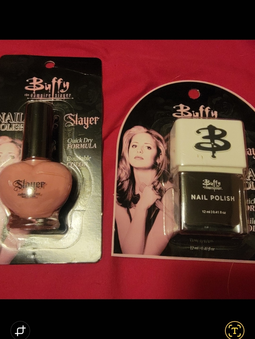 Pink And Black Nail Polish Duo - Buffy The Vampire Slayer